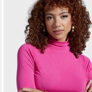 Shoedazzle Turtleneck‎ Top Fuchsia Purple XS NWT IN PACKAGING